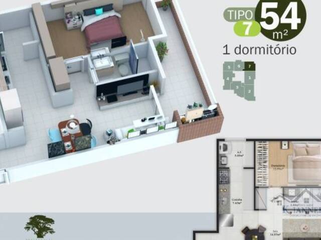 #7904 - Apartamento para Venda em Praia Grande - SP - 1