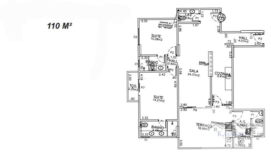 Apartamento, 2 quartos, 109 m² - Foto 2