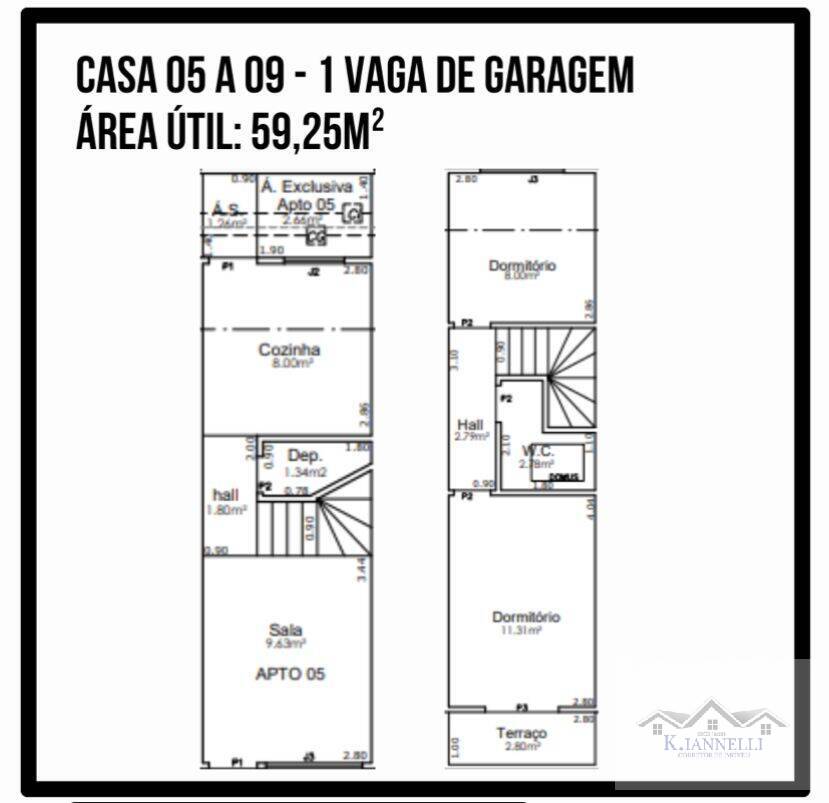 Casa à venda com 2 quartos, 59m² - Foto 12