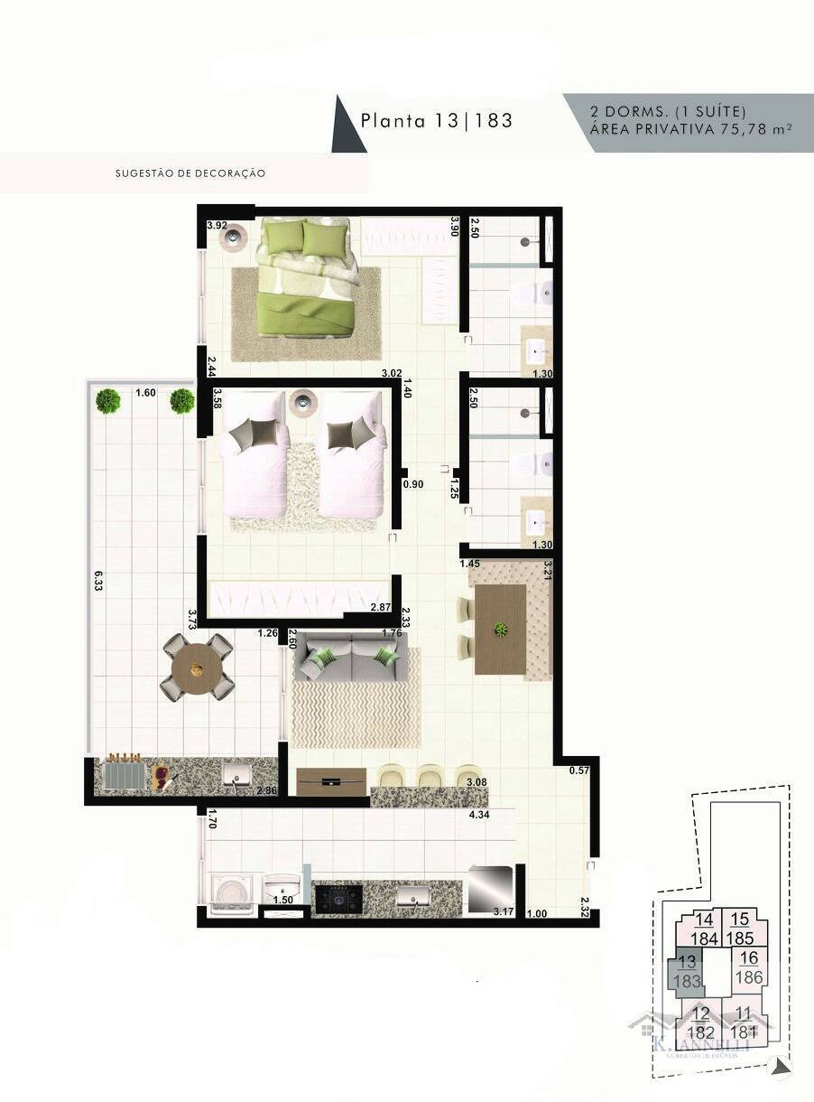 Apartamento à venda com 3 quartos, 95m² - Foto 4