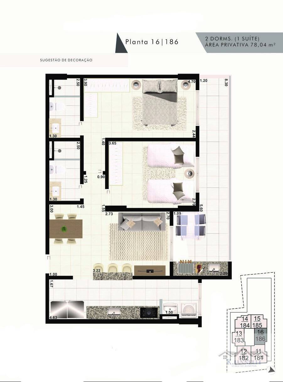 Apartamento à venda com 3 quartos, 95m² - Foto 7