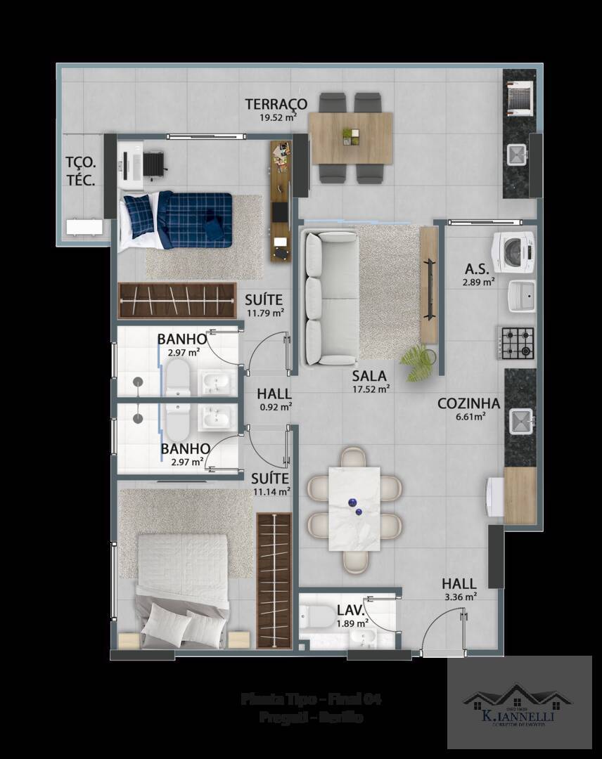 Apartamento à venda com 2 quartos, 103m² - Foto 5