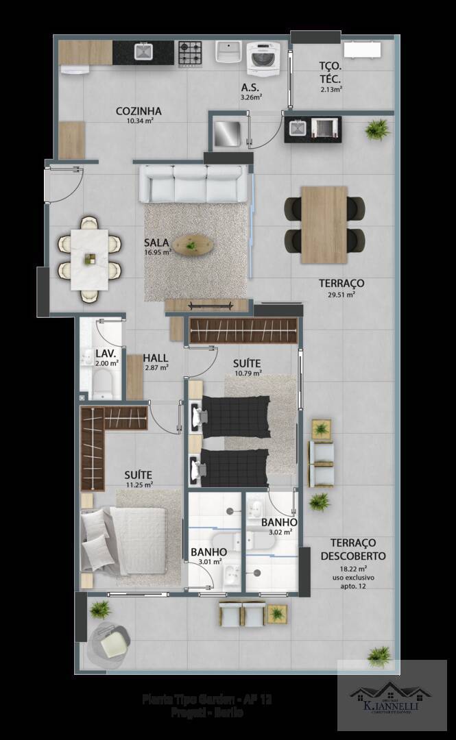 Apartamento à venda com 2 quartos, 103m² - Foto 7