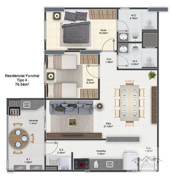 Apartamento à venda com 3 quartos, 126m² - Foto 4