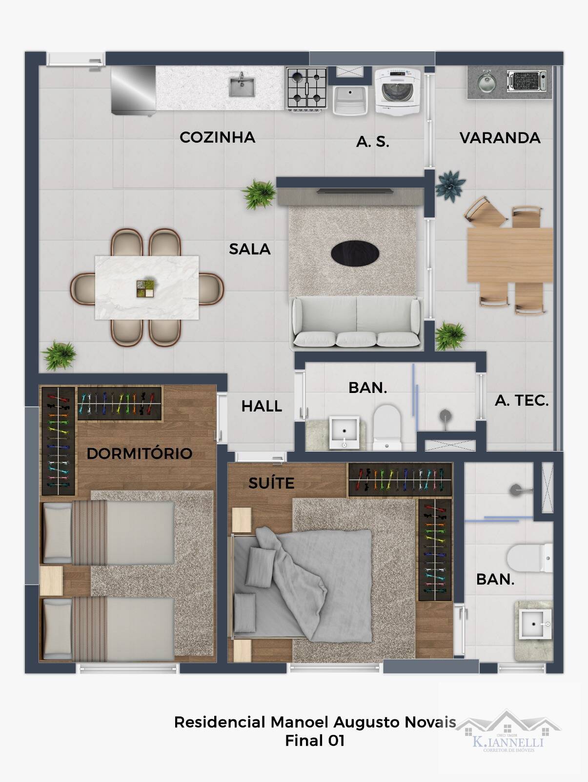 Apartamento à venda com 2 quartos, 70m² - Foto 9