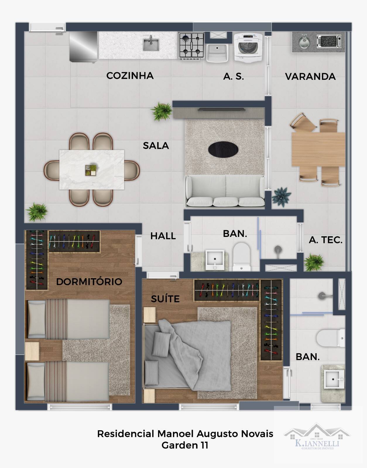 Apartamento à venda com 2 quartos, 70m² - Foto 2