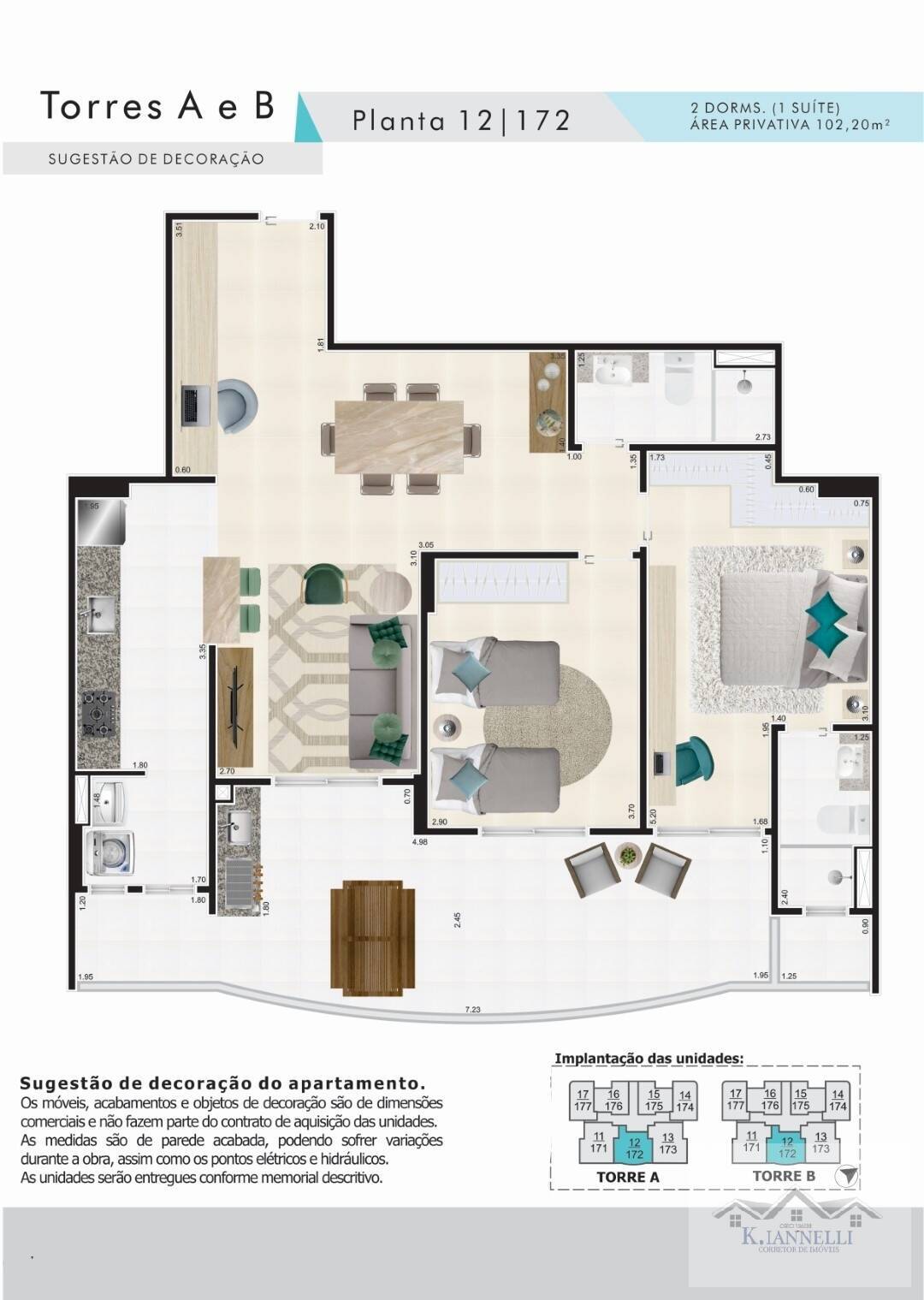 Apartamento à venda com 2 quartos, 102m² - Foto 2