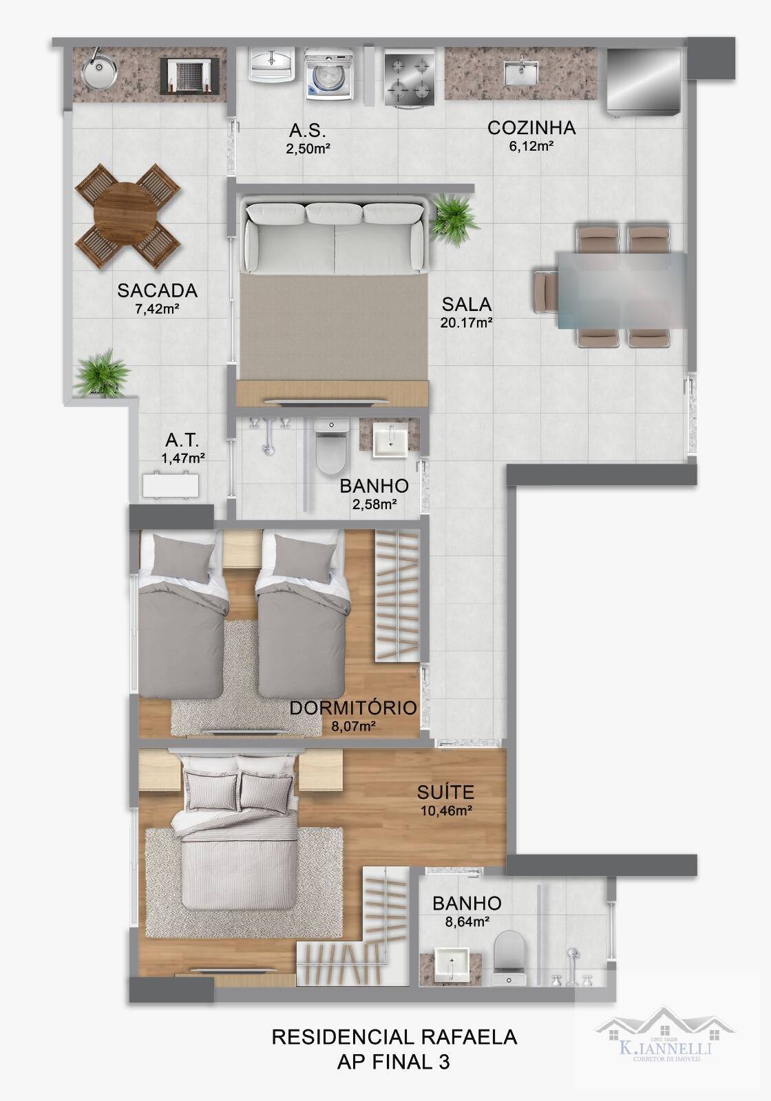 Apartamento à venda com 2 quartos, 70m² - Foto 4