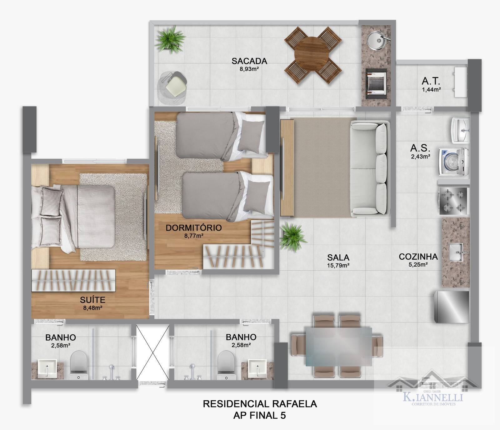 Apartamento à venda com 2 quartos, 70m² - Foto 6