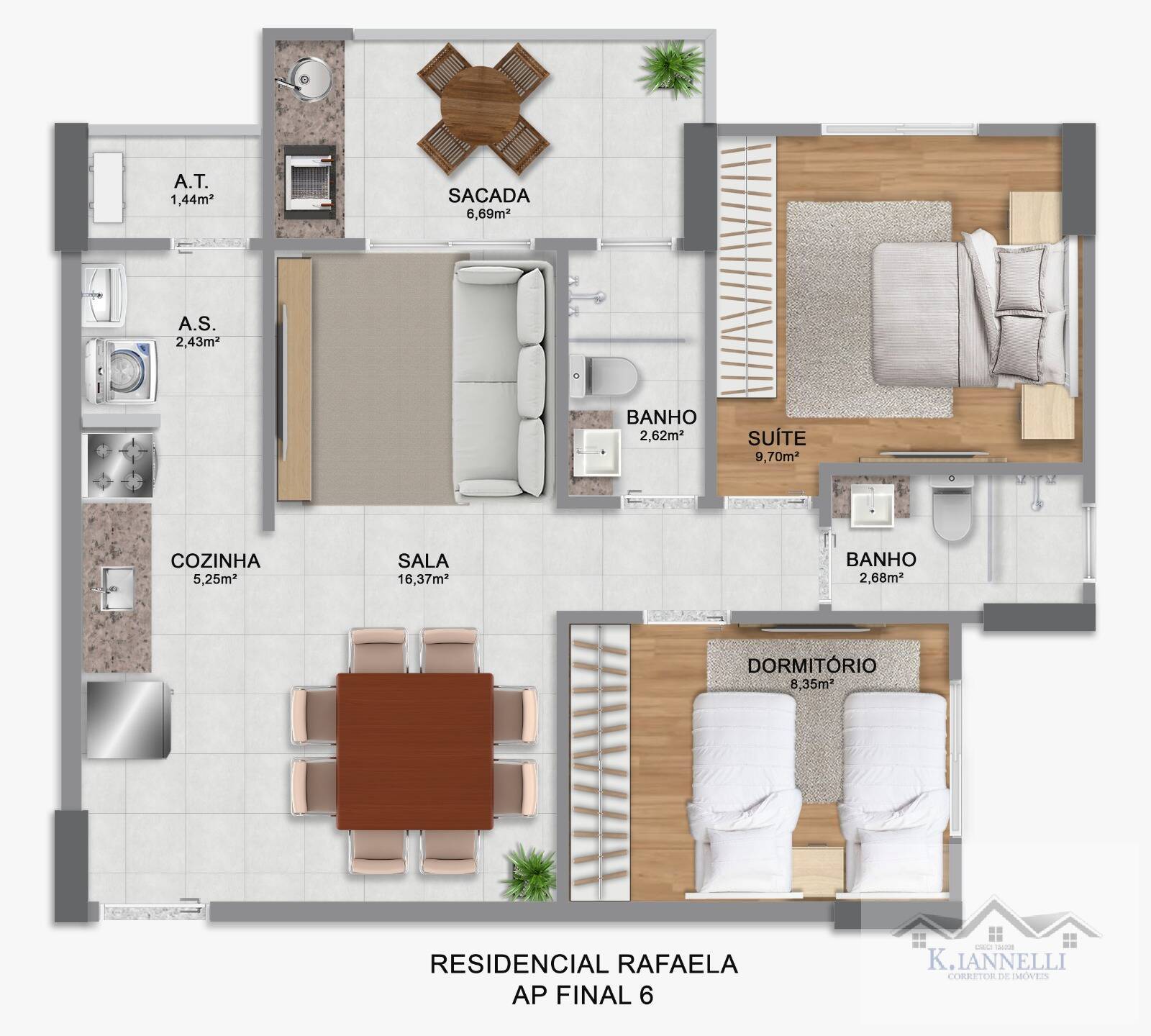 Apartamento à venda com 2 quartos, 70m² - Foto 7