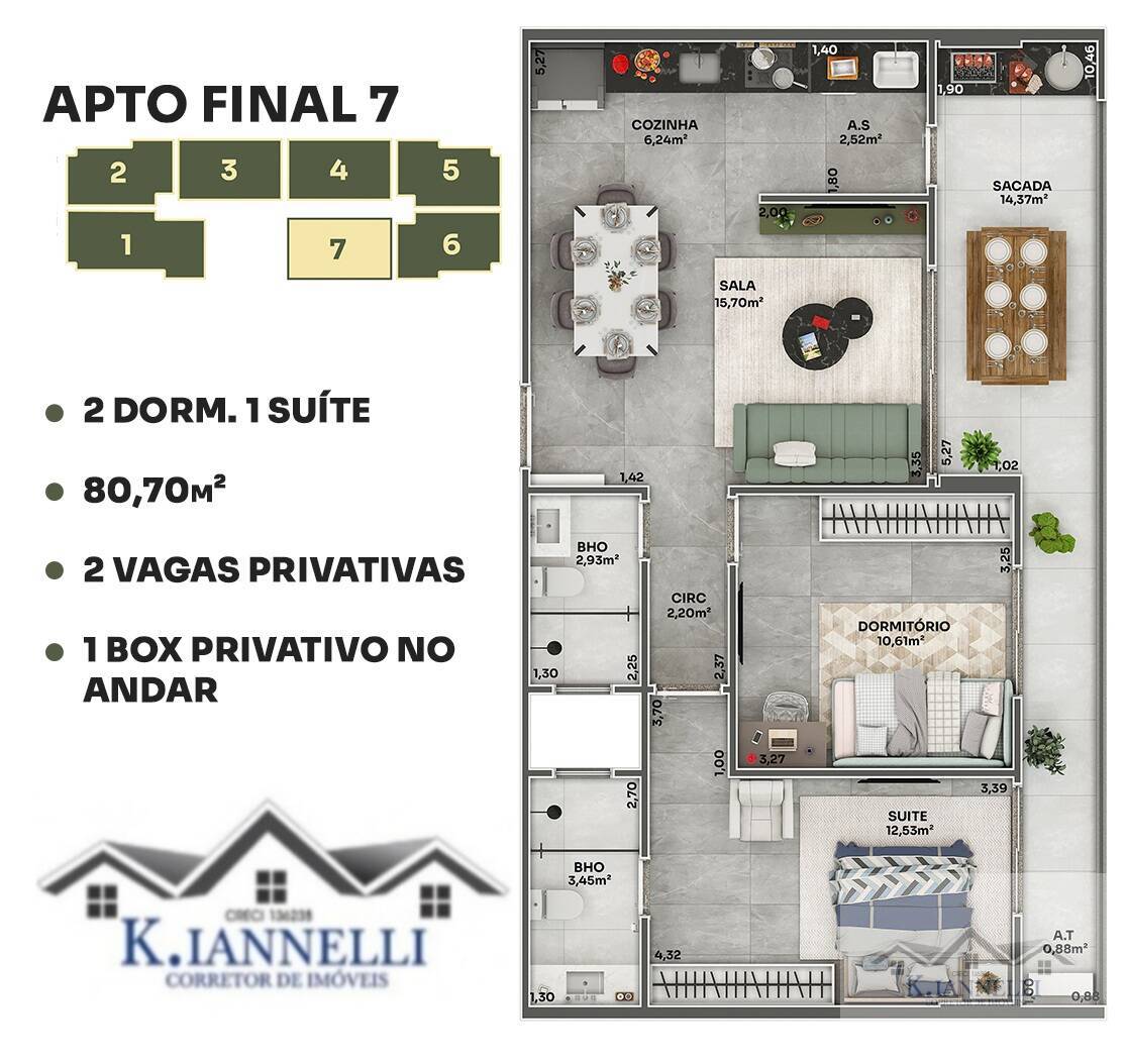 Apartamento à venda com 3 quartos, 105m² - Foto 19