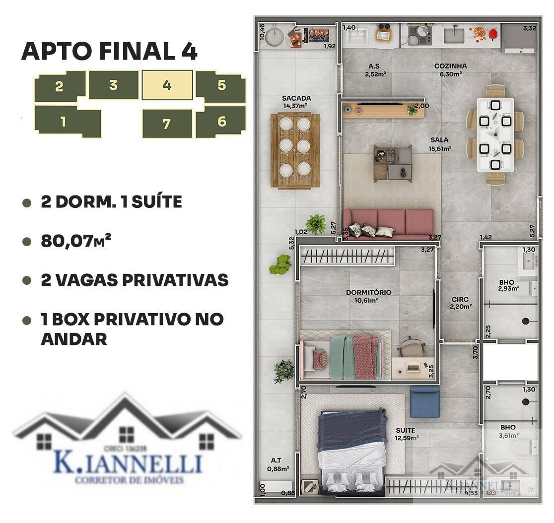 Apartamento à venda com 3 quartos, 105m² - Foto 22