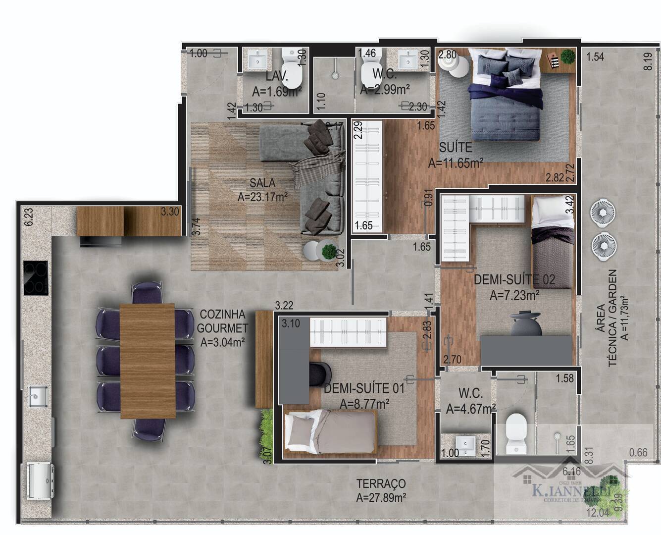 Apartamento à venda com 3 quartos, 107m² - Foto 6