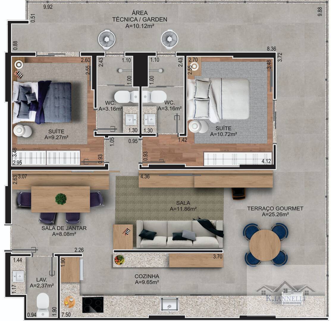 Apartamento à venda com 3 quartos, 107m² - Foto 10