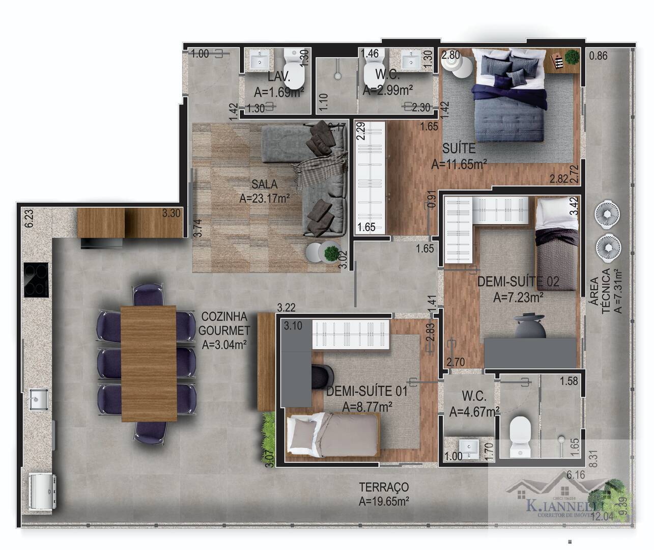 Apartamento à venda com 3 quartos, 107m² - Foto 11