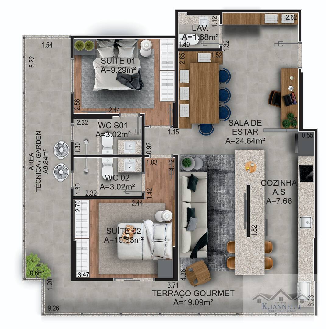 Apartamento à venda com 3 quartos, 107m² - Foto 14