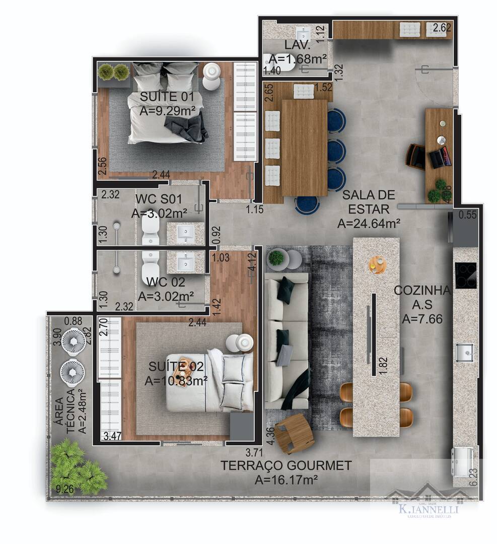 Apartamento à venda com 3 quartos, 107m² - Foto 15